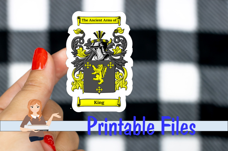 king-coat-of-arms-sticker