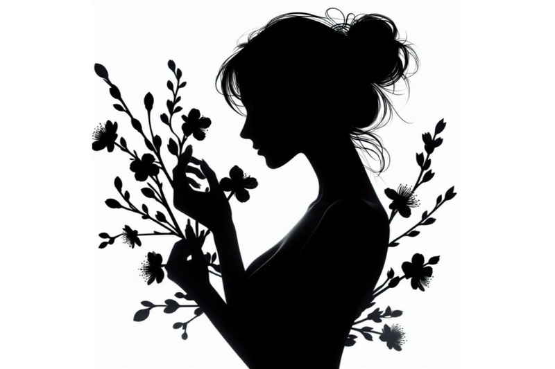 bundle-of-beautiful-spring-girl-silhouette