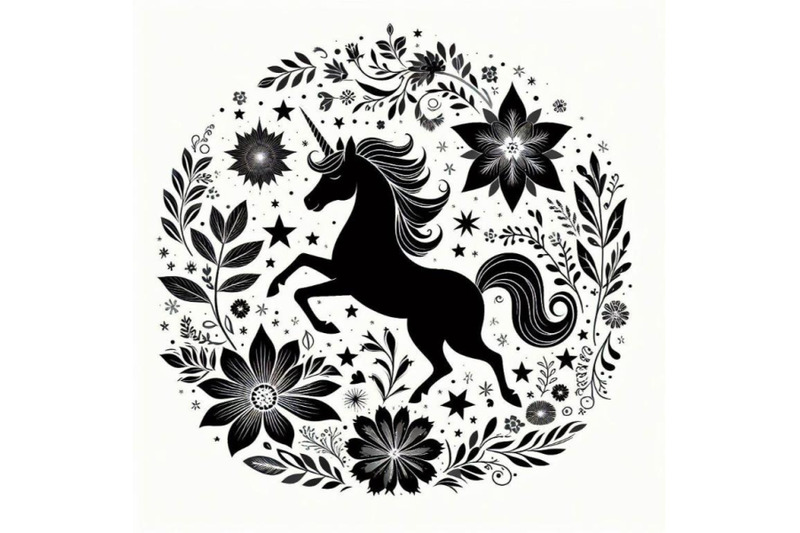 bundle-of-unicorn-with-flowers