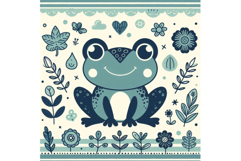 bundle-of-cartoon-cute-frog