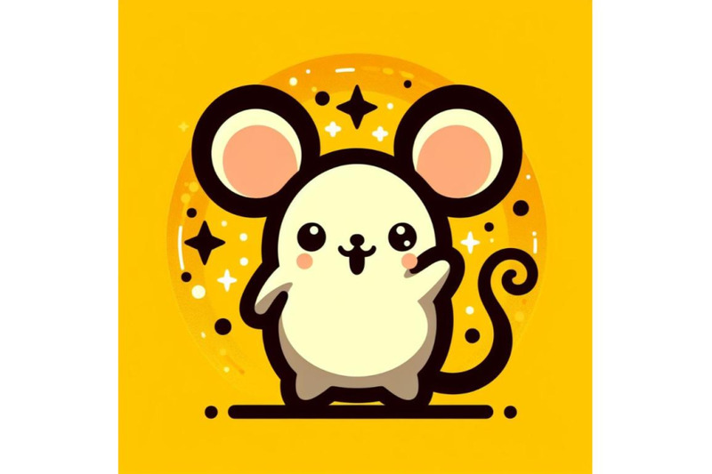 bundle-of-a-cute-cartoon-mouse