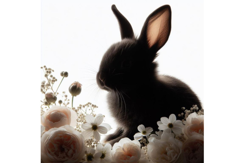 bundle-of-baby-bunny-with-flowers