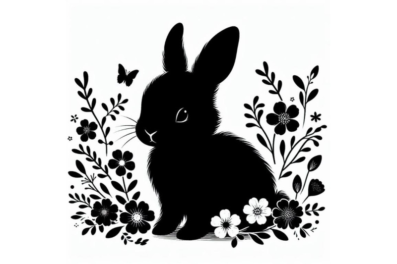 bundle-of-baby-bunny-with-flowers