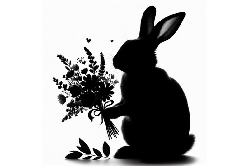 bundle-of-a-rabbit-bunny-with-a-bouquet-of-flowers