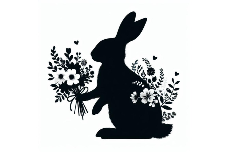 bundle-of-a-rabbit-bunny-with-a-bouquet-of-flowers