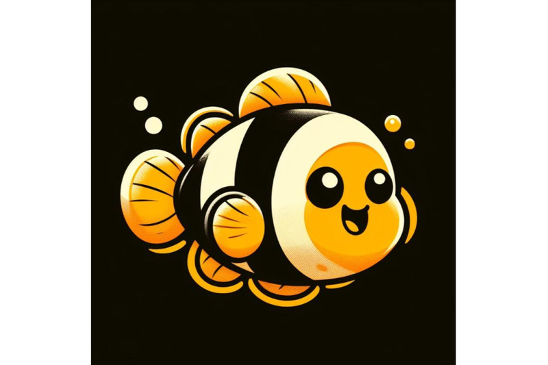 bundle-of-cute-clown-fish-cartoon