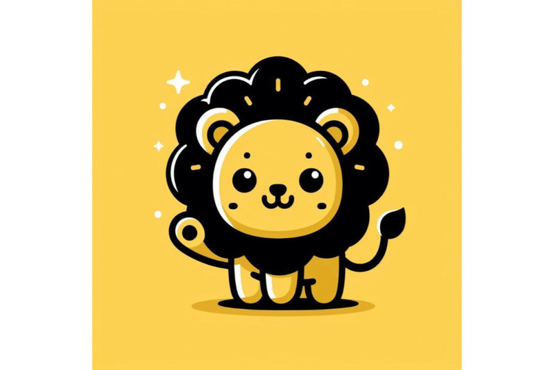 bundle-of-cute-lion-cartoon