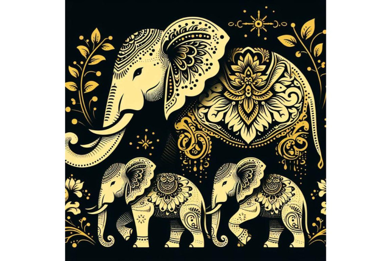 bundle-of-beautiful-decorative-elephant