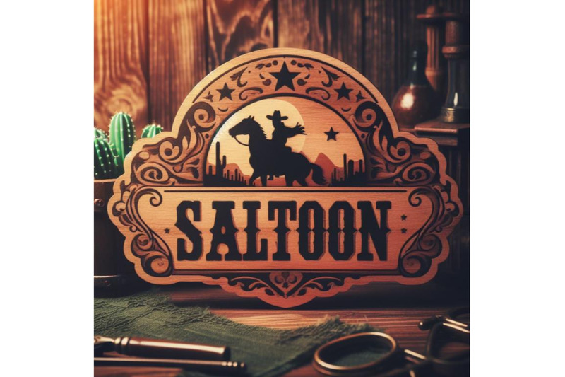 bundle-of-saloon-wooden-sign-vintage-retro