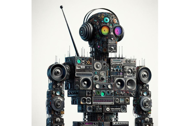 bundle-of-robot-made-of-analog-stereo-equipment-digital-art