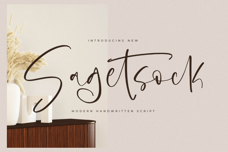 sagetsock-modern-handwritten-script