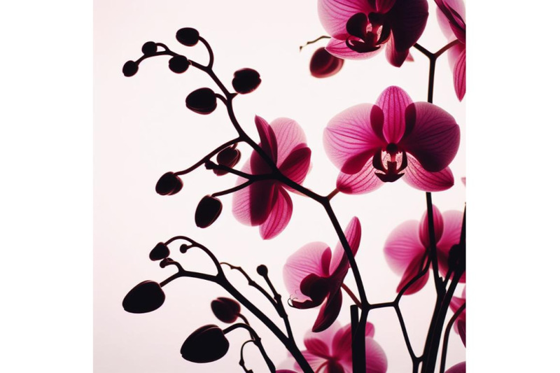 a-bundle-of-pink-orchid-pink-flowers-orchid-on-a-white-background