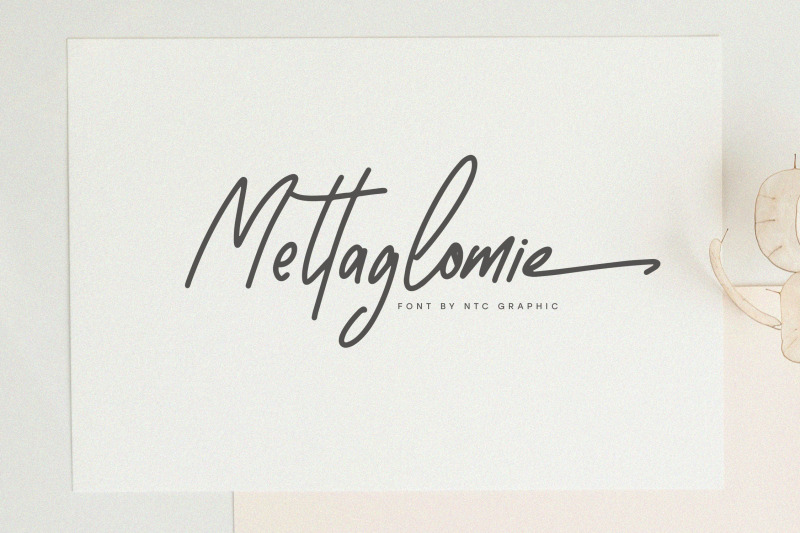 mettaglomie-handwritten-font