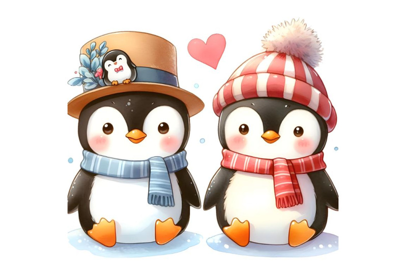 a-bundle-of-a-cute-cartoon-penguin