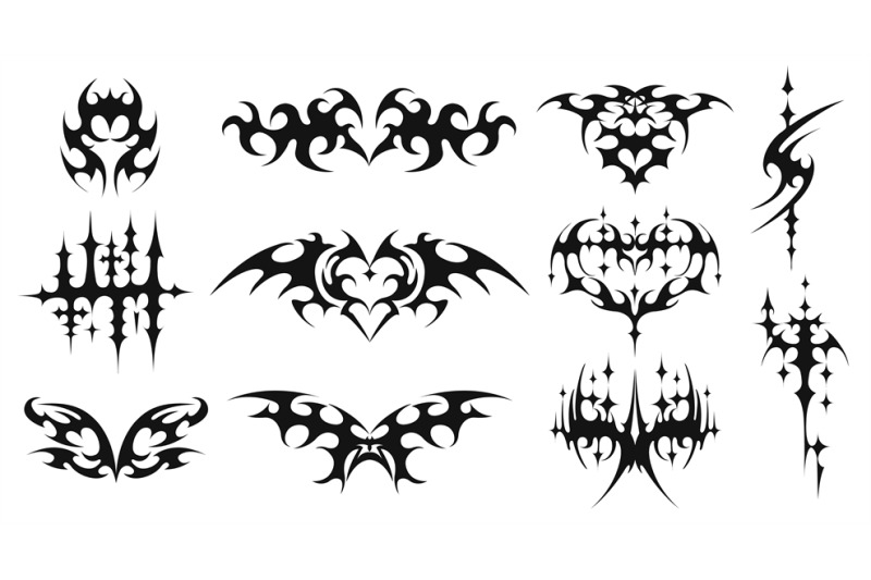 cyber-sigilism-shapes-neo-tribal-tattoo-sharp-spikes-y2k-butterfly-a