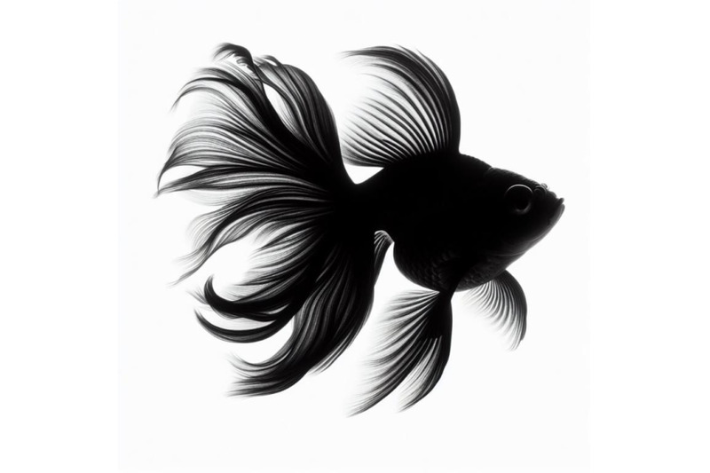 a-bundle-of-one-goldfish-isolated-on-a-white-background