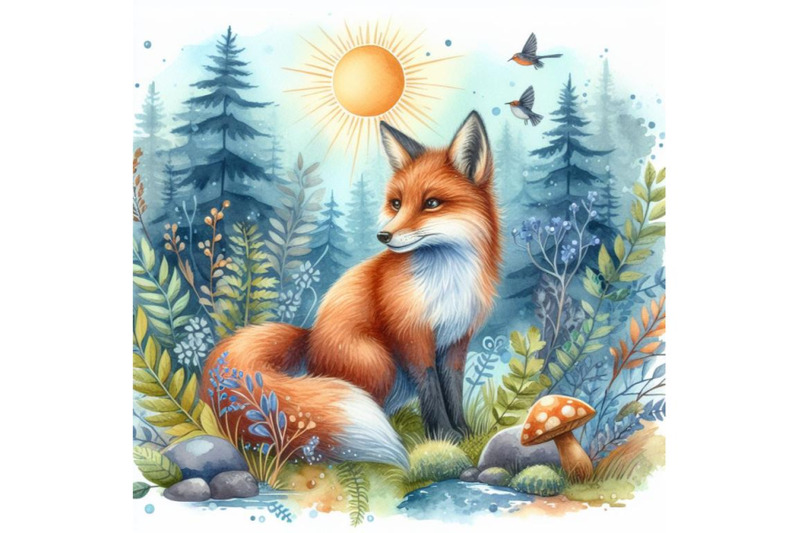 bundle-of-fox-in-a-forest