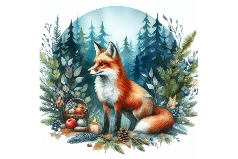 bundle-of-fox-in-a-forest