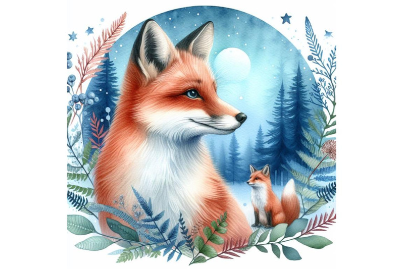 bundle-of-fox-in-a-forest