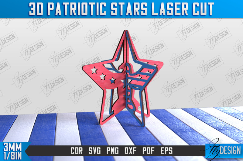 3d-patriotic-star-stand-bundle-decorative-stand-cnc-file