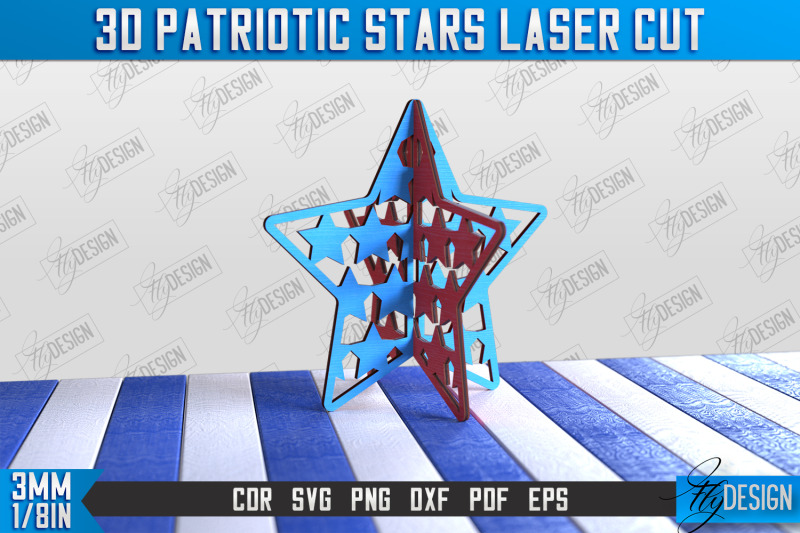 3d-patriotic-star-stand-bundle-decorative-stand-cnc-file