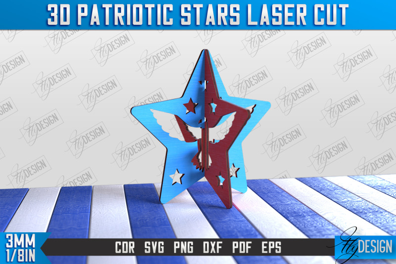 3d-patriotic-star-stand-bundle-decorative-stand-cnc-file