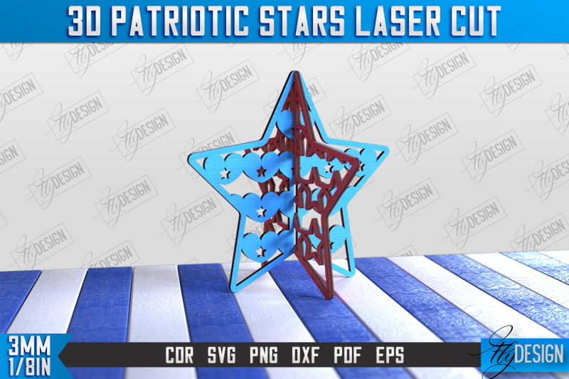 3d-patriotic-star-stand-bundle-decorative-stand-cnc-file