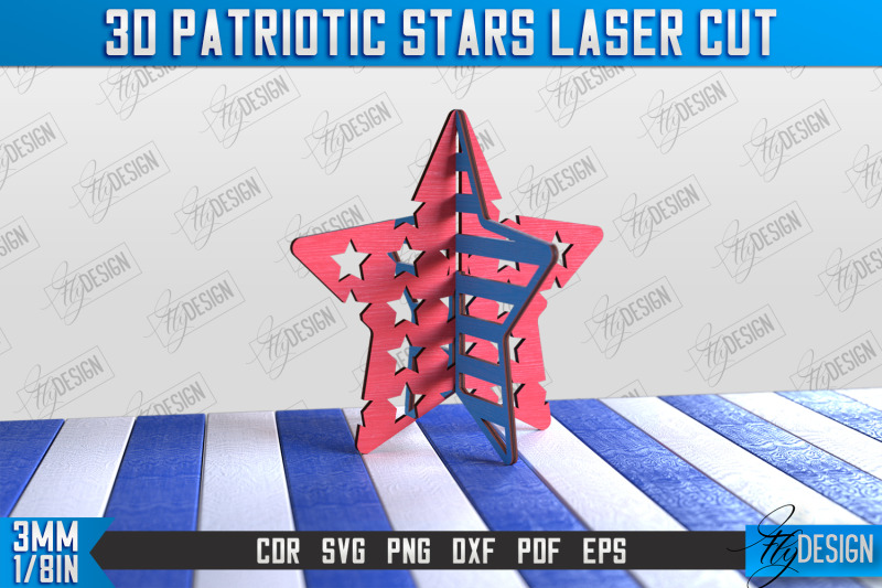 3d-patriotic-star-stand-bundle-decorative-stand-cnc-file