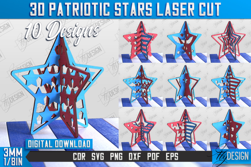 3d-patriotic-star-stand-bundle-decorative-stand-cnc-file