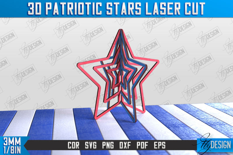 3d-patriotic-star-stand-bundle-decorative-stand-cnc-file