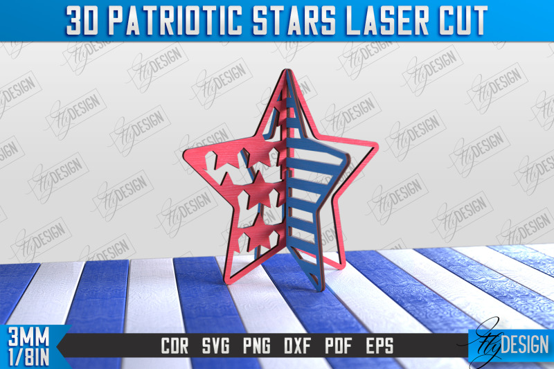 3d-patriotic-star-stand-bundle-decorative-stand-cnc-file