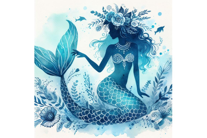 bundle-of-beautiful-mermaid-silhouette-boho-style