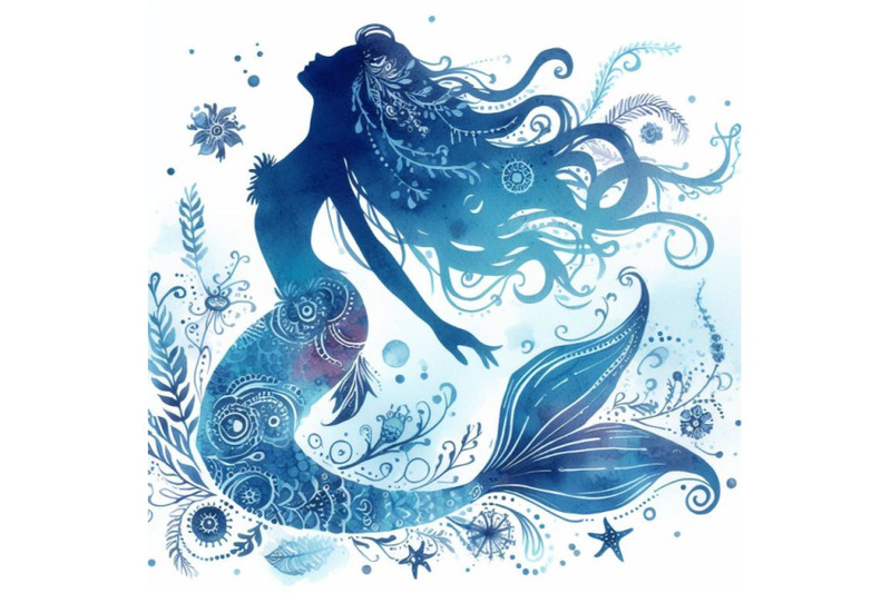 bundle-of-beautiful-mermaid-silhouette-boho-style