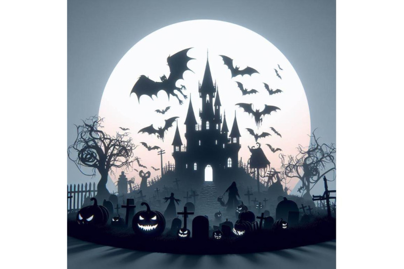 a-bundle-of-halloween-3d-movie-on-a-white-background