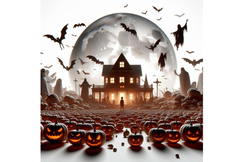 a-bundle-of-halloween-3d-movie-on-a-white-background