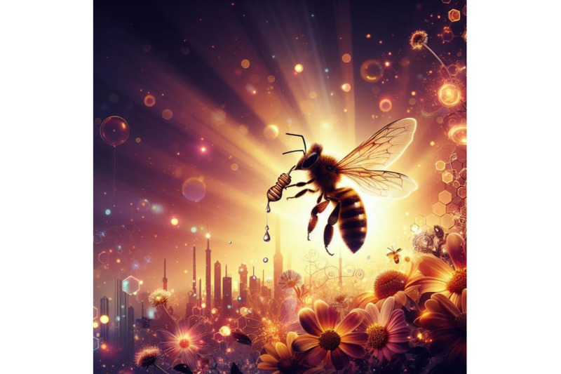 a-bundle-of-shiny-honey-bee