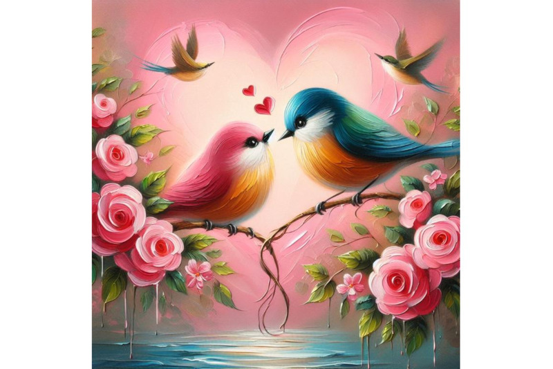 bundle-of-romantic-card-with-birds-in-love