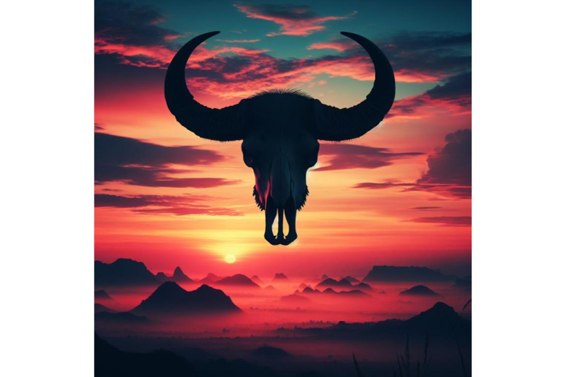 a-bundle-of-buffalo-skull