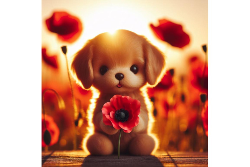 a-bundle-of-cute-dog-holding-a-red-poppy