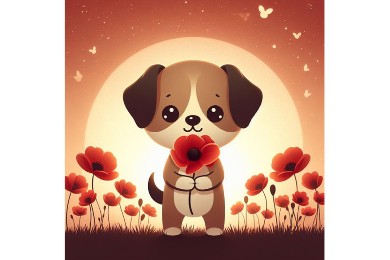 a-bundle-of-cute-dog-holding-a-red-poppy