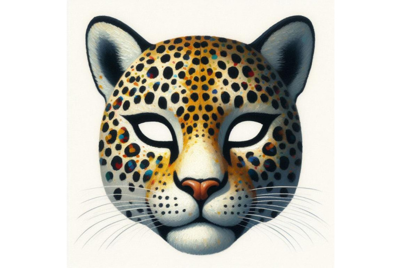 bundle-of-spotty-leopard-mask-cutout-animal-mask-for-kids-to-wear