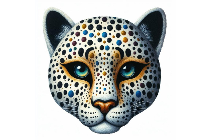 bundle-of-spotty-leopard-mask-cutout-animal-mask-for-kids-to-wear