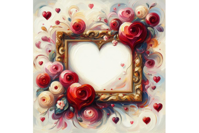 bundle-of-valentines-frame-vector-hearts-frame-for-valentines-day