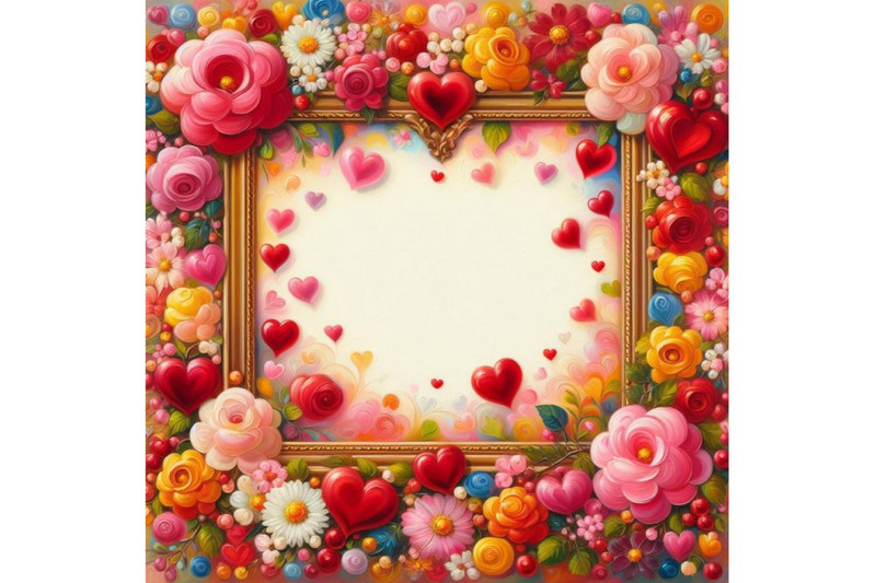 bundle-of-valentines-frame-vector-hearts-frame-for-valentines-day