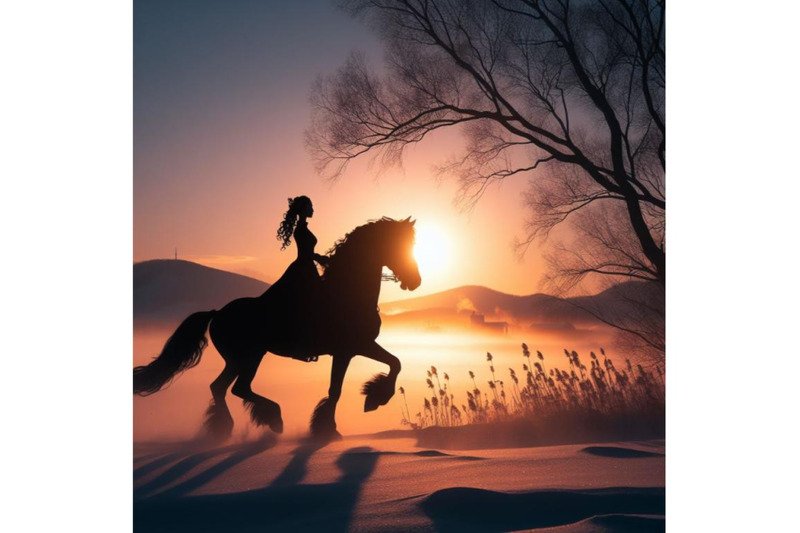 a-bundle-of-princess-riding-horse-at-winter