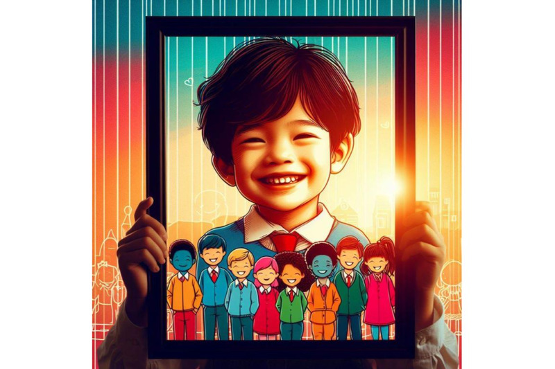 a-bundle-of-small-and-smile-colorful-kids-with-frame