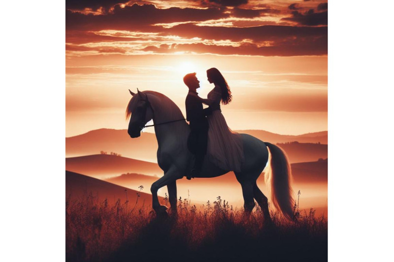 a-bundle-of-romantic-couple-on-white-horse