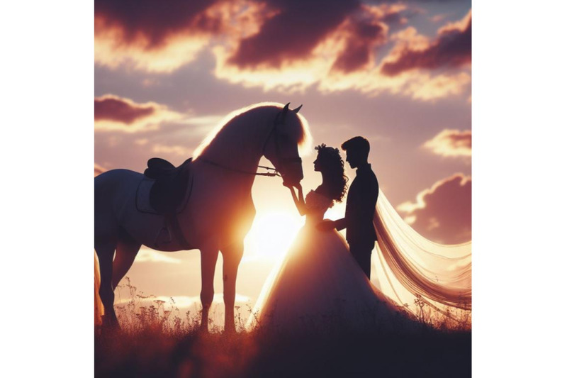 a-bundle-of-romantic-couple-on-white-horse