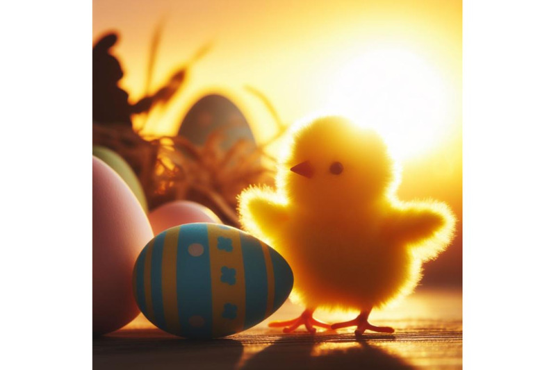 a-bundle-of-a-cute-happy-little-yellow-easter-chick