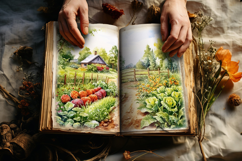 vegetable-garden-junk-journal-pages